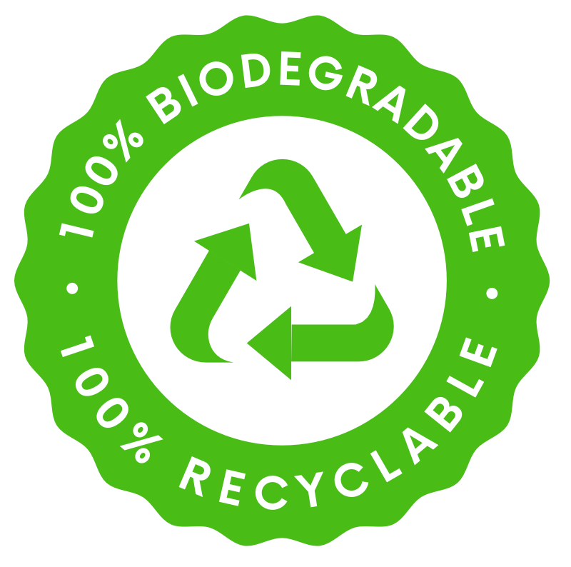100% biodégradable et recyclable
